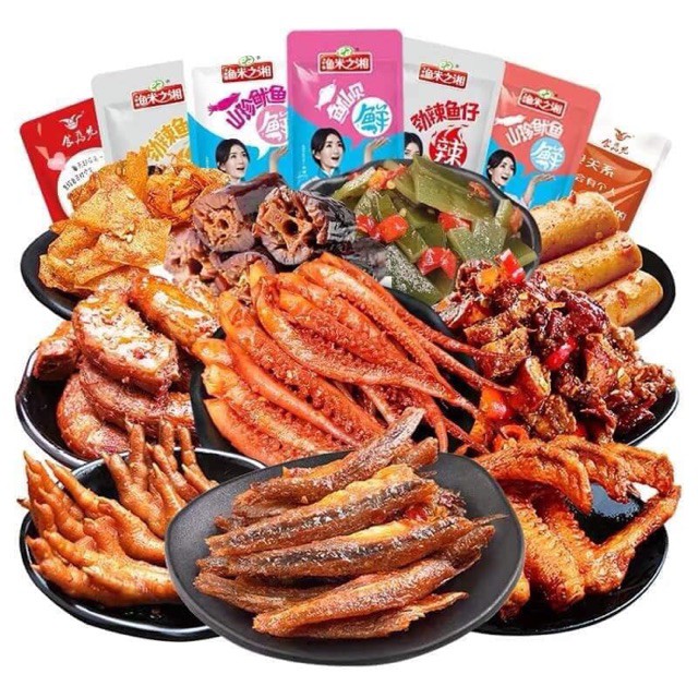 [SIÊU RẺ] Đồ Ăn Vặt Tổng Hợp Các Món Cay Siêu Ngon - Gói 10gr- 50gr