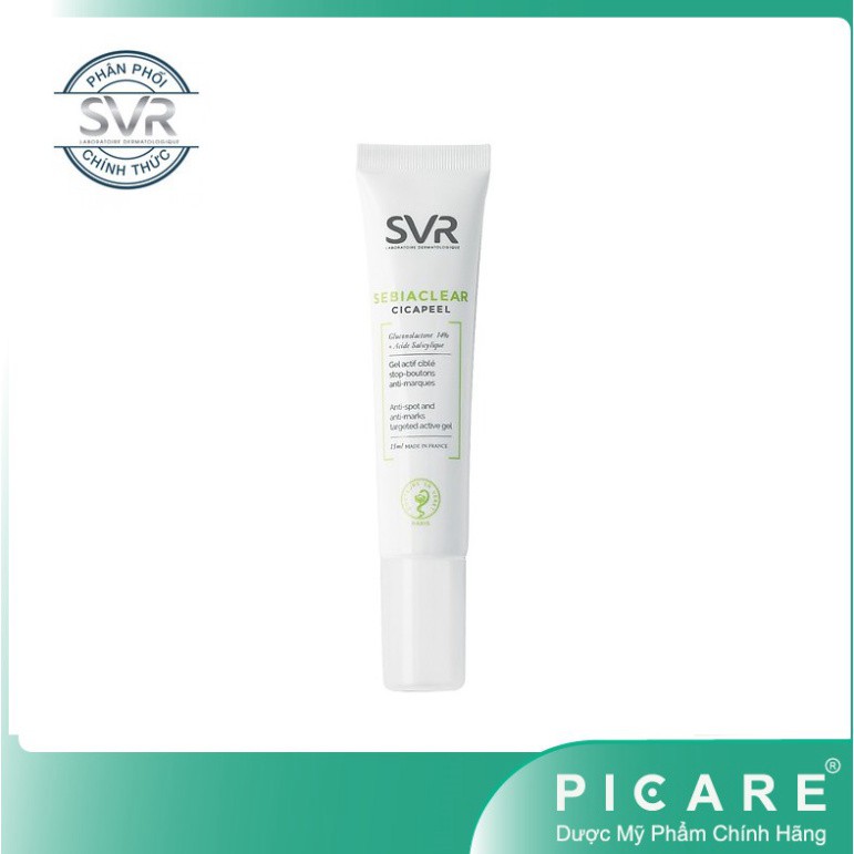 [CHÍNH HÃNG] SVR Gel Giảm Mụn Dành Cho Da Dầu Mụn Sebiaclear Cicapeel 15ml