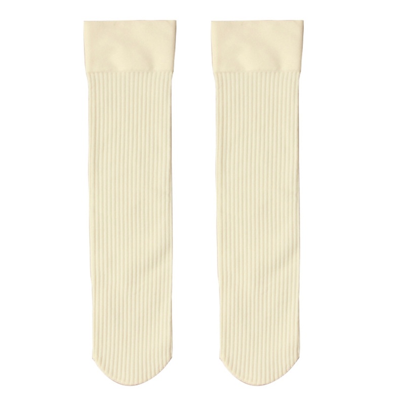 1 Đôi Tất Chân Cotton Màu Trơn Thời Trang Cho Nữ