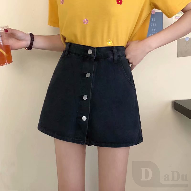Chân váy jean Chữ A Dáng Ôm Co Giãn Phong Cách Hàn Quốc Thời Trang Mùa Hè Hàng Mới