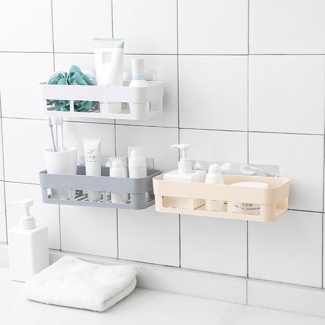 COMBO: Kệ dán tường nhà bếp nhà tắm+ cuộn khăn lau chùi thông minh