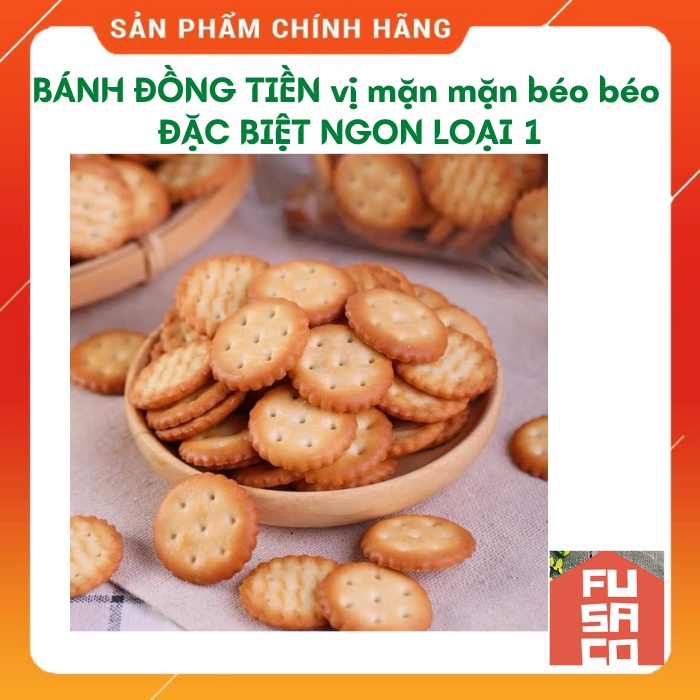 [Hàng mới về] Bánh quy TRÒN Đồng Tiền vị Mặn mặn béo béo  - Siêu Ngon