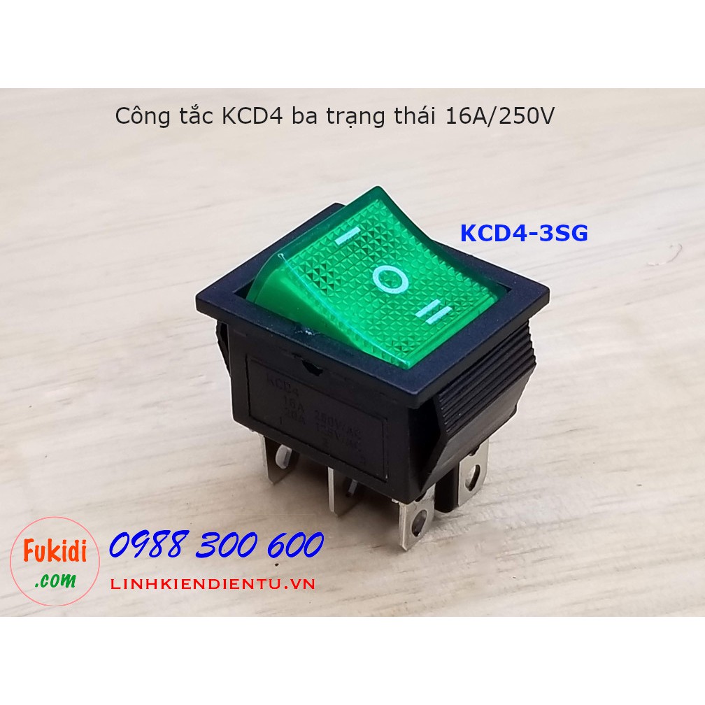 Công tắc bập bênh ba trạng thái KCD4-3S