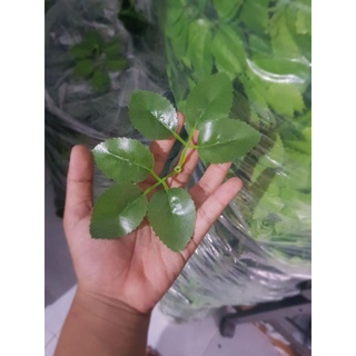 Lá Hoa Hồng giả 2 nhánh