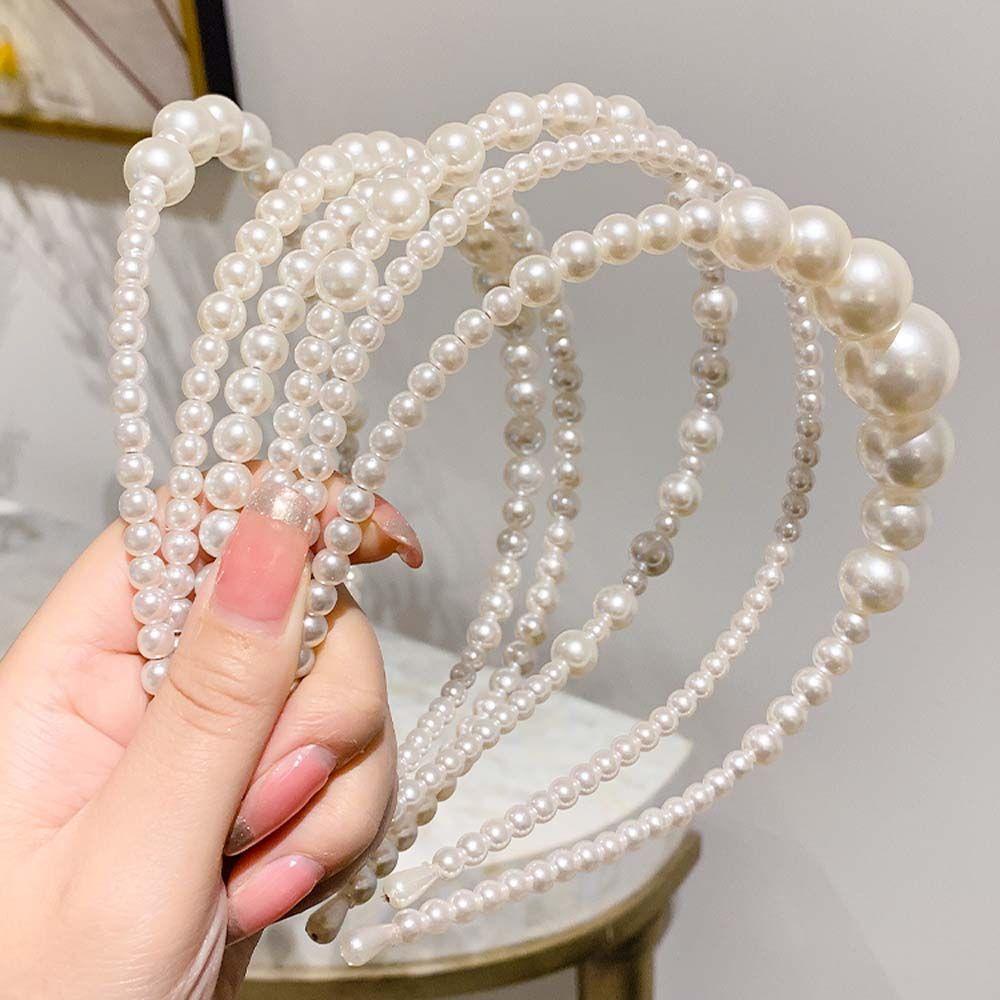 NICKOLAS Băng Đô Kim Loại Đính Hoa Đơn Giản Thanh Lịch