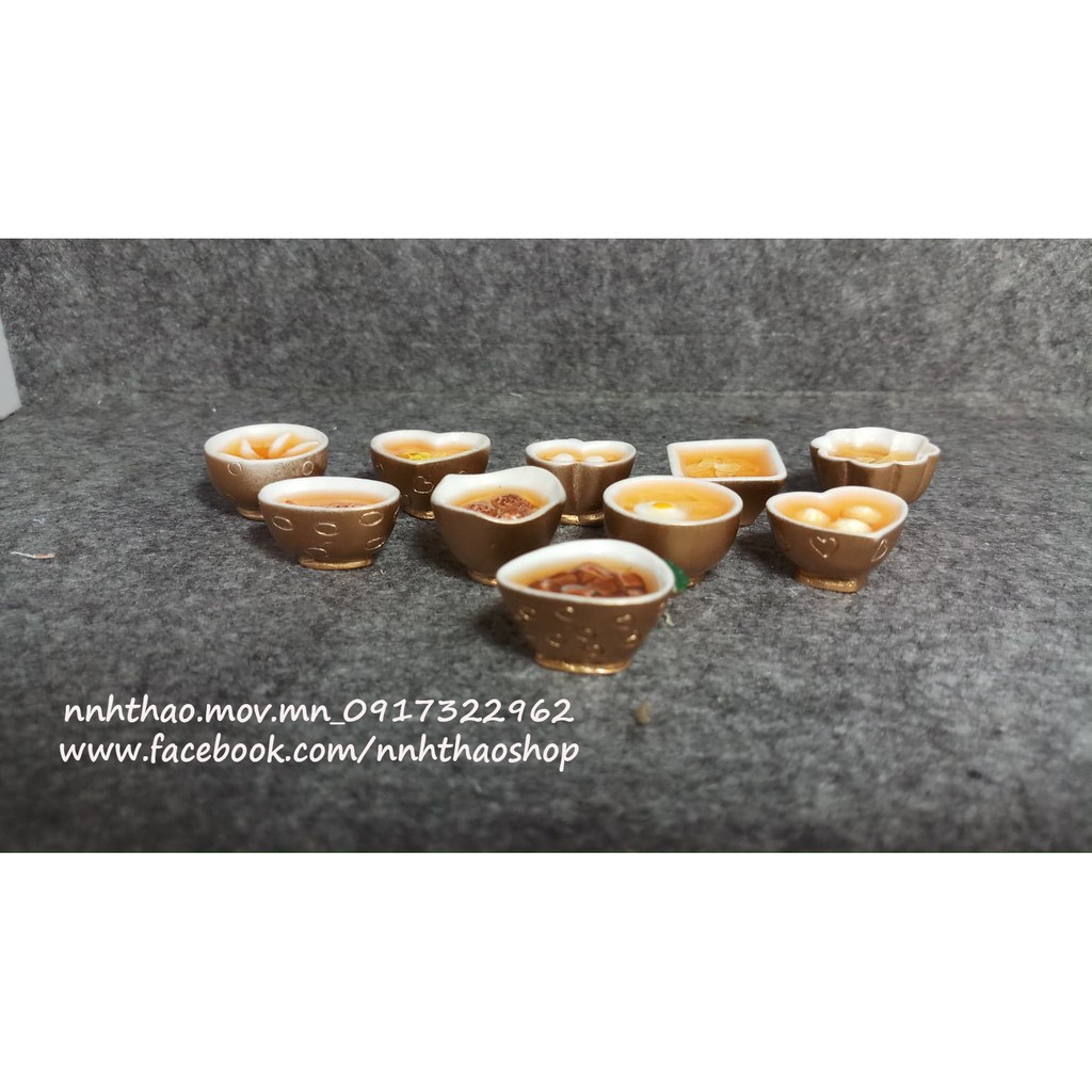 Minifood_Tô thức ăn trang trí mô hình