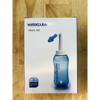 [ Tặng Nước Muối 500ML] Bình Rửa Mũi Waterpulse 300ml Cho Trẻ Em Và Người Lớn Có Van Điều Chỉnh