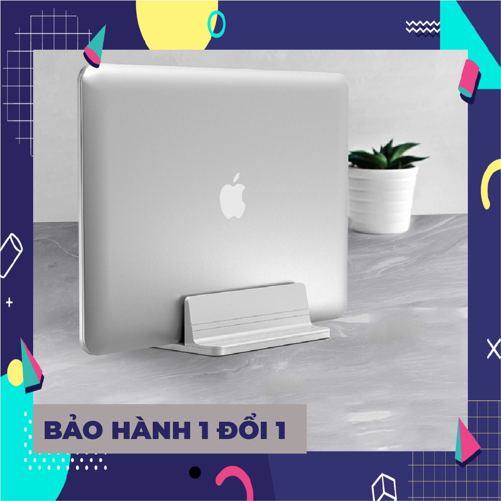 [MÃ MACHM10K giảm 10k đơn 20k] Giá đỡ đế kẹp Laptop Macbook máy tính bảng Ipad Surface dạng đứng bằng nhôm nguyên khối