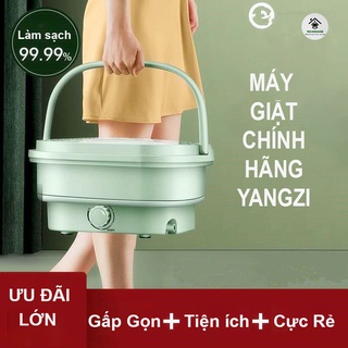 Máy giặt mini YANGZI gấp gọn thông minh , vắt khô và công nghệ Blue Ag
