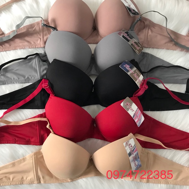 Áo ngực đệm dày Thái Lan Sisterhood 2354 mặc áo dài có gọng vải mát thoáng khí size 34, 36 | BigBuy360 - bigbuy360.vn