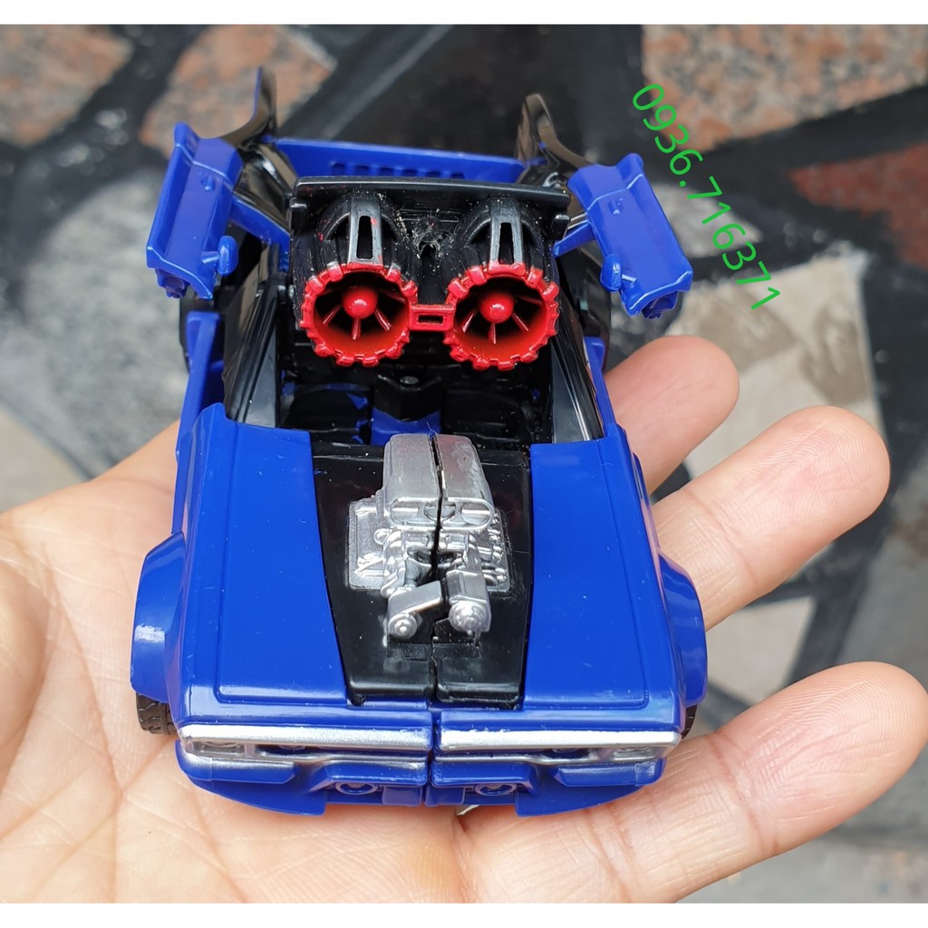 Robot biến hình xe Ô tô màu xanh nhiều bước Transformers - Hasbro (Mỹ)