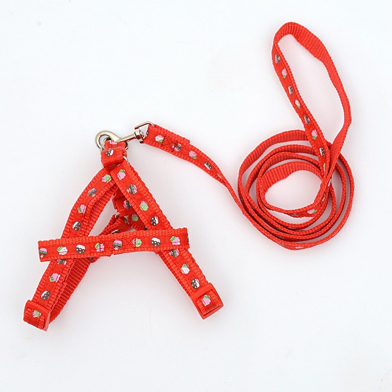 Dây dắt kèm yếm 1cm dành cho thú cưng, Dây dắt kèm yếm sắc màu LaLi petfashion