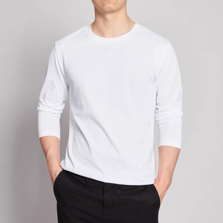 Áo thun nam dài tay, áo giữ nhiệt nam cổ tròn kiểu dáng thể thao giữ ấm trẻ trung năng động. | BigBuy360 - bigbuy360.vn