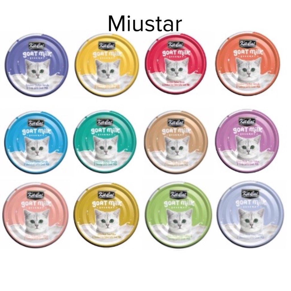 Pate KitCat Goat Milk - Pate sữa dê cá ngừ và Gà cho mèo lon 70g
