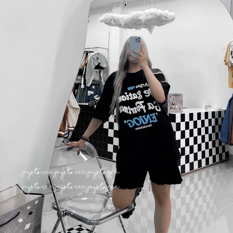 Áo Thun Tay Lỡ Unisex chữ in nổi ARGOO màu ĐEN/NÂU/XANH LÁ  /Nam nữ unisex/ Áo phông cổ tròn form rộng Jaystoree