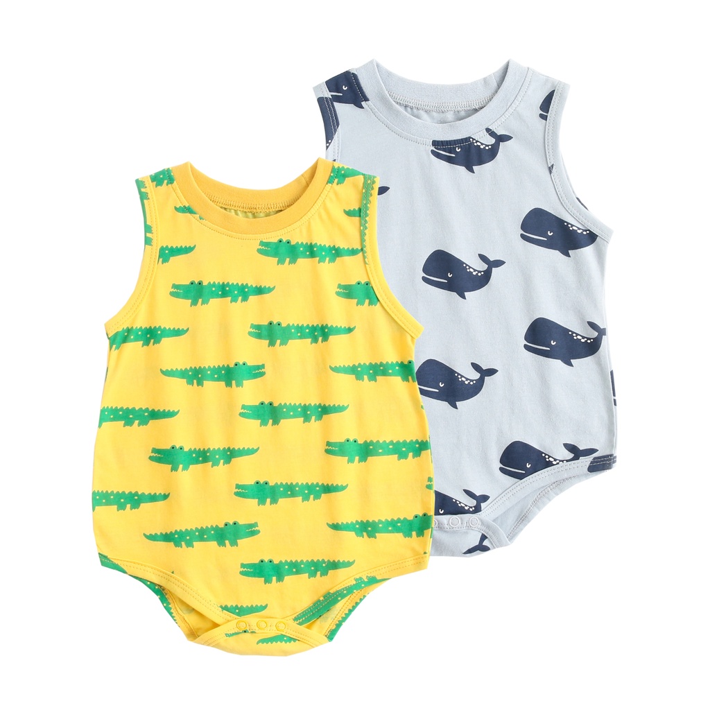 Áo Liền Quần Sanlutoz Họa Tiết Hoạt Hình Mùa Hè Cho Bé Sơ Sinh