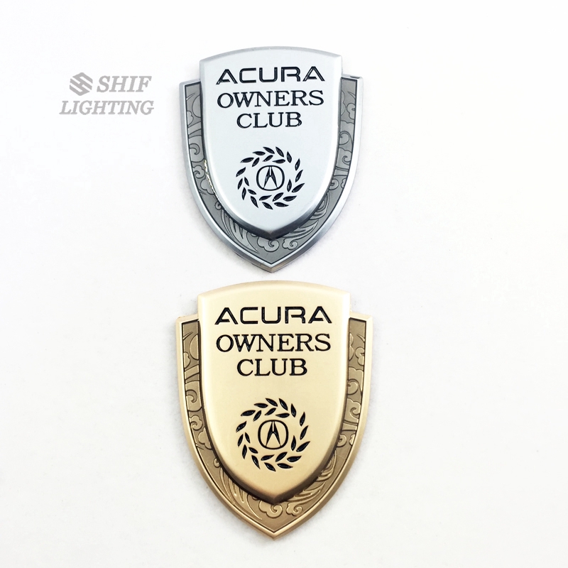 Logo vàng kim loại dán trang trí ô tô ACURA