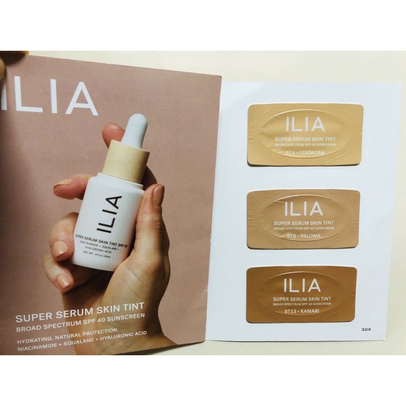 [AUTH 1000%]  Sample mẫu thử ILIA - Kem Nền ILIA Super Serum Skin Tint SPF40 Foundation