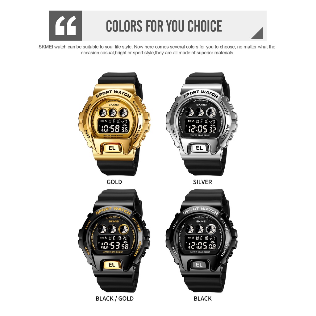 Đồng Hồ Điện Tử Thể Thao SKMEI 1905 Chống Nước Có Đèn LED Dành Cho Nam