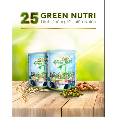 25 GREEN NUTRI Sữa Hạt Ngũ Cốc Dinh Dưỡng Lon 750g