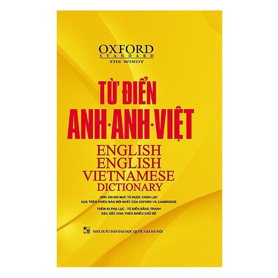 Sách - Từ Điển Oxford Anh - Anh - Việt Bìa Vàng Cứng Tặng Kèm 2000 Từ Tiếng Anh Thông Dụng