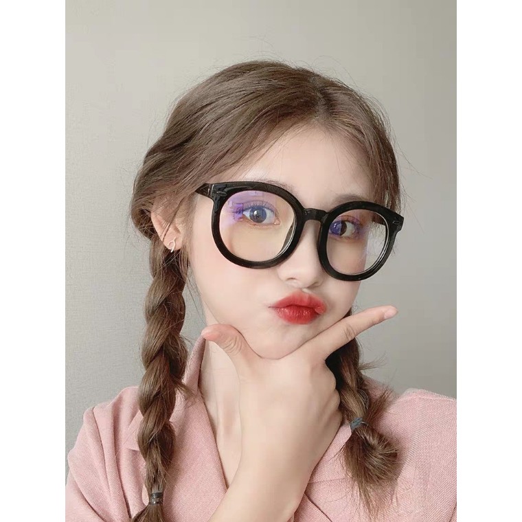 Gọng kính viền dày dáng tròn to phong cách ulzzang cho nam nữ | BigBuy360 - bigbuy360.vn