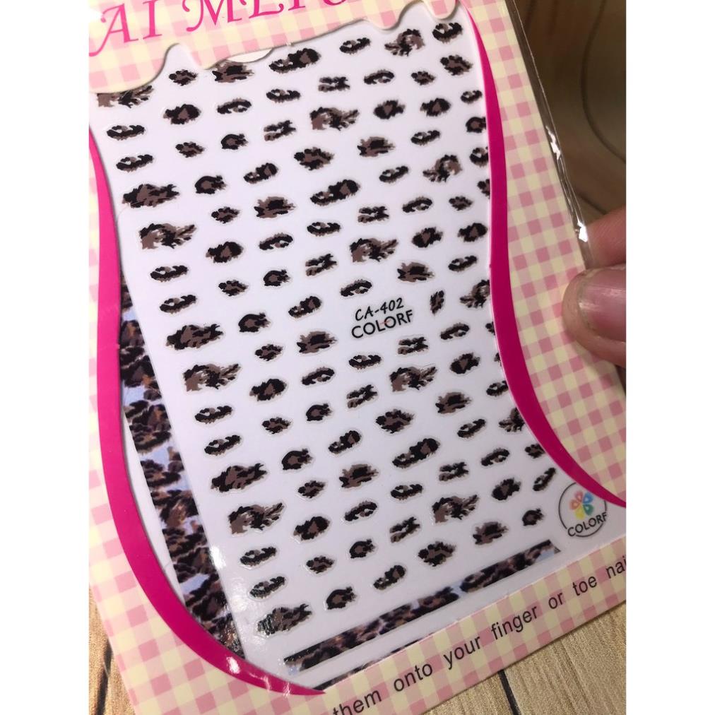 Hình dán móng tay Da Báo CA402