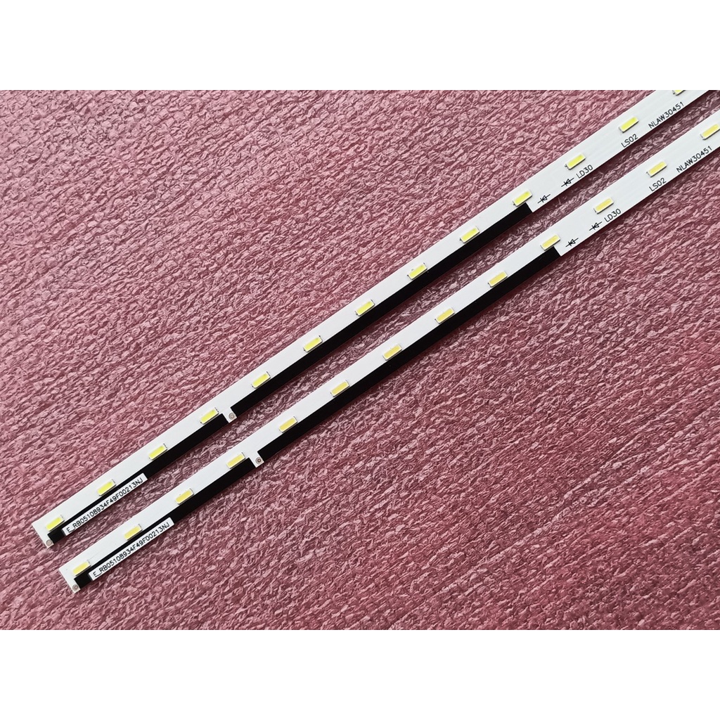 THANH LED VIỀN TIVI SONY 49X7500F 49X8000E 49WE755 HÀNG MỚI 100% BỘ 2 THANH, MỖI THANH 40 BÓNG 6V, DÀI 53cm