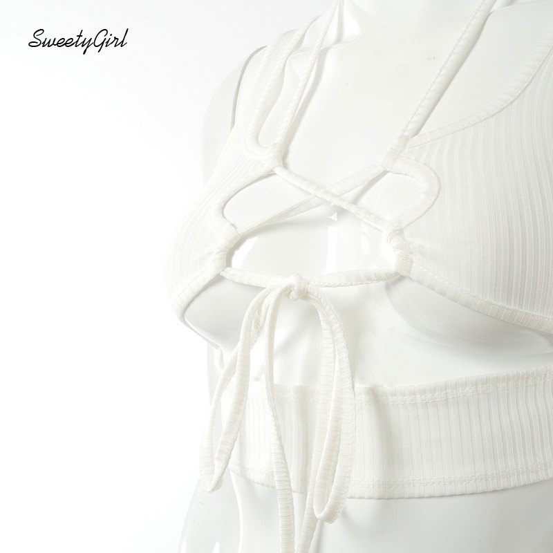 Áo Dây Nữ Cộc Tay Hở Eo Quyến Rũ