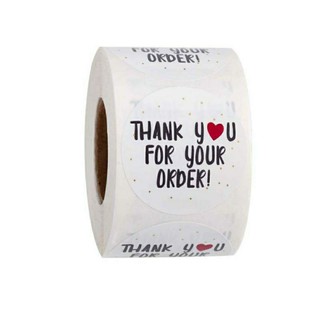 tem nhãn thank you for your oder 2.5cm