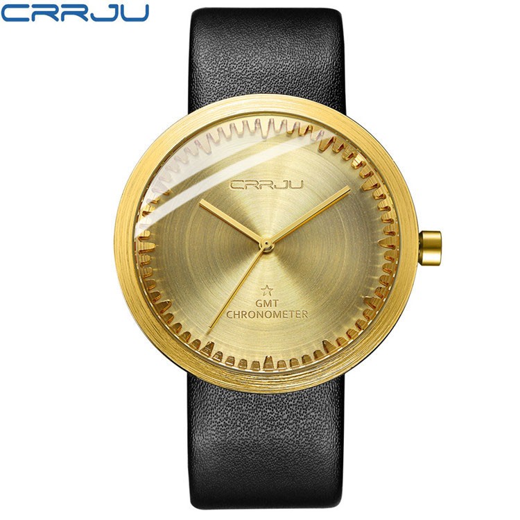 Đồng Hồ Nam Crrju 2125 Dây Da Sang Trọng Không Thấm Nước