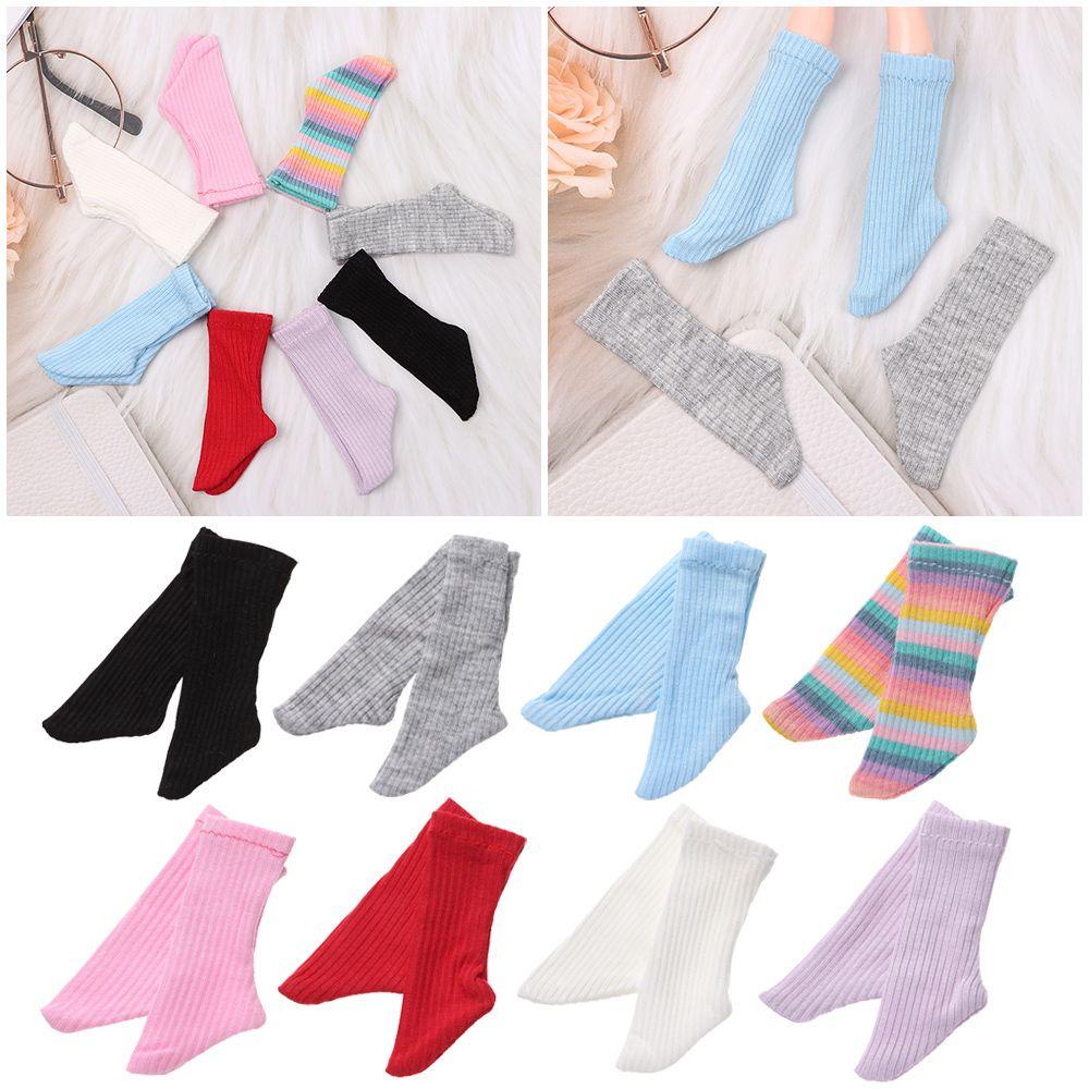 Đôi Vớ Sọc Cầu Vồng Cho Búp Bê 30cm