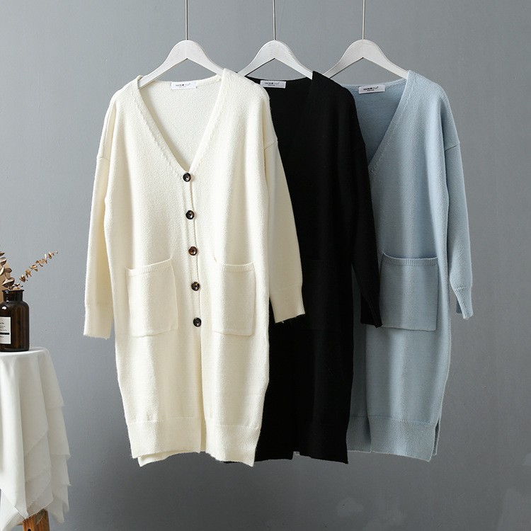 Áo Khoác Len Cardigan Nữ Dáng Dài Loại 1