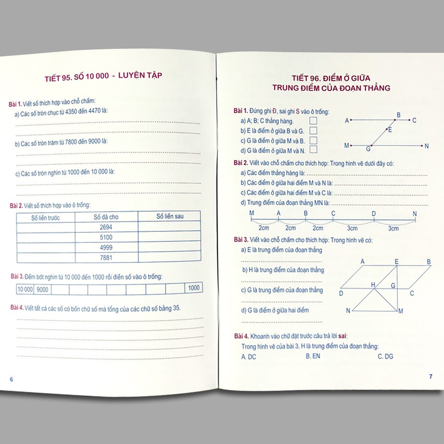 Sách: Vở Bài Tập Toán Nâng Cao Lớp 3 - Quyển 2 - TSTH