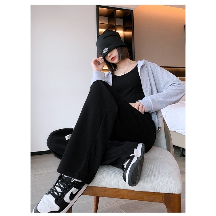 XẢ HÀNG - Quần Ống Rộng Suông Nữ BeeCy Phối Dây Trendy Ullzang Unisex Nam Nữ mã JG003