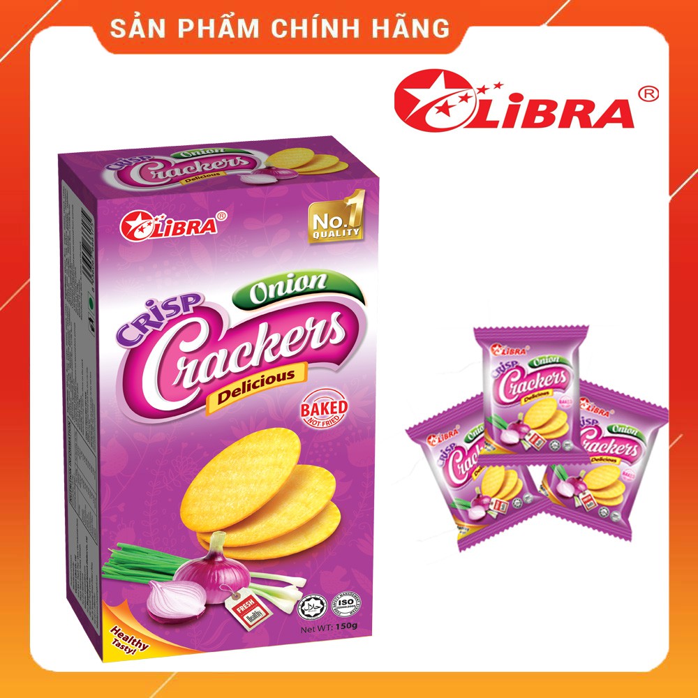 Libra Bánh quy vị Hành Onion Cracker 150g (Hộp)