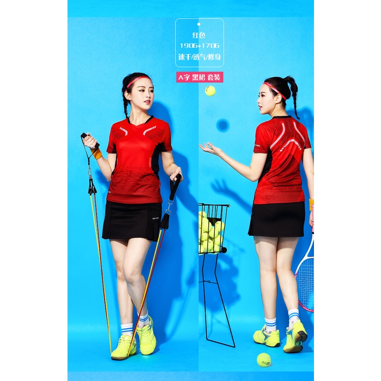 Chân Váy Ngắn Dáng Chữ A Chất Liệu Nhanh Khô Chống Chói Khi Chơi Tennis / Cầu Lông Cho Nữ