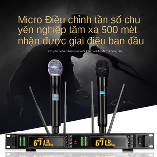 Micrô không dây đa dạng thực sự một với hai phần U biểu diễn sân khấu đám cưới chuyên nghiệp KTV phòng họp riêng micrô đ