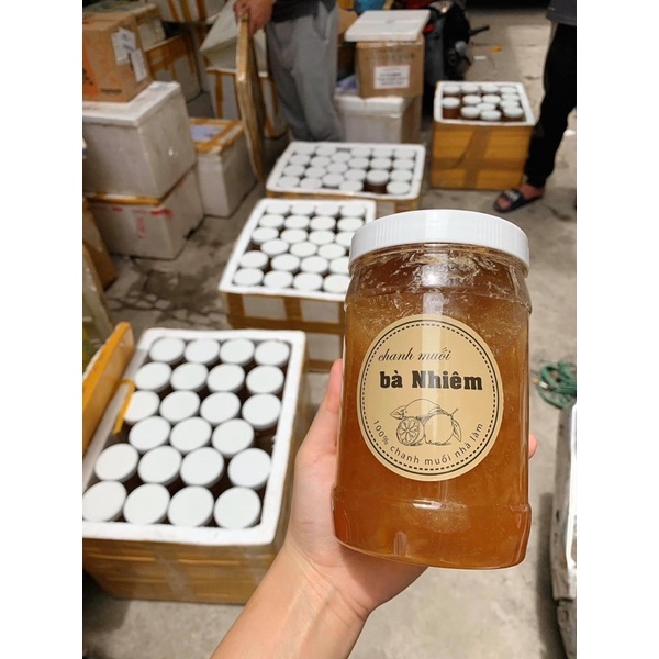 Chanh muối bà Nhiêm - chanh vàng muối thơm ngon không đắng hũ 1kg