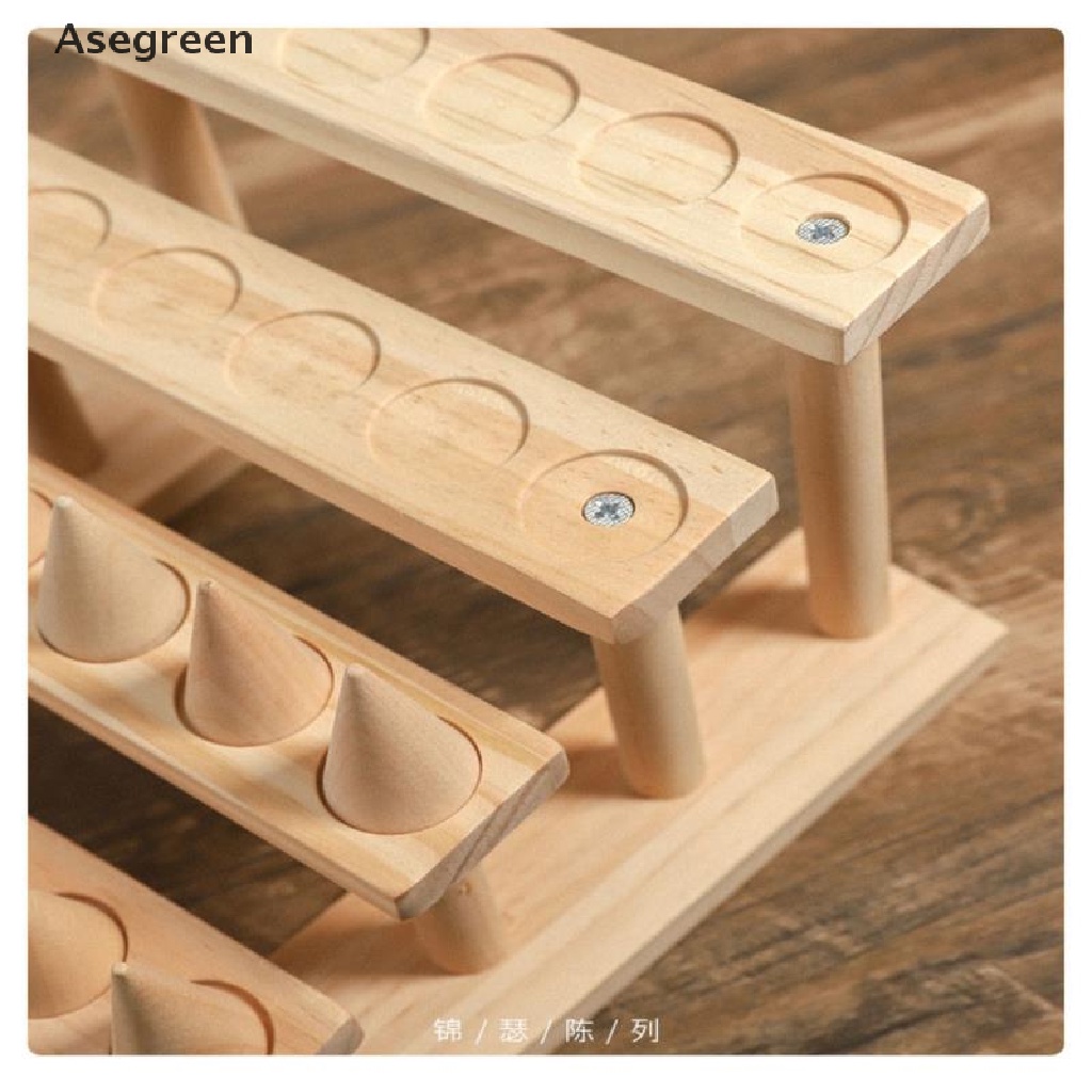 Giá Đỡ Trưng Bày Nhẫn Bằng Gỗ Phong Cách Boho