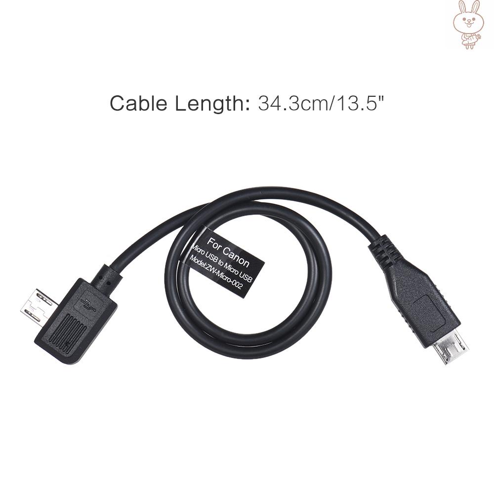 OL Zhiyun Crane 2 Camera Control Cable Support Shutter Zoom for  EOS Series Micro USB Port