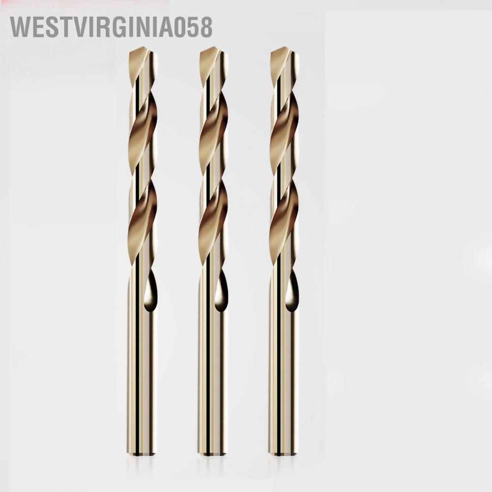 Westvirginia058 Westvirginia058 10 cái Mũi khoan xoắn Trục thẳng thép tốc độ cao để kim loại bằng không gỉ