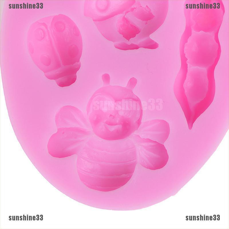 Khuôn Silicone Tạo Hình Làm Bánh Kẹo Hình Chú Ong 3D DIY