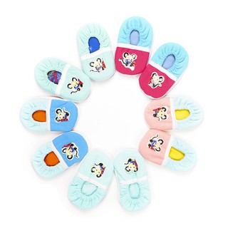 Giày vải sọc baby Chất liệu: thun cotton chằn gòn giúp giữ ấm chân cho bé, hoặc tập tành cho bé chạy