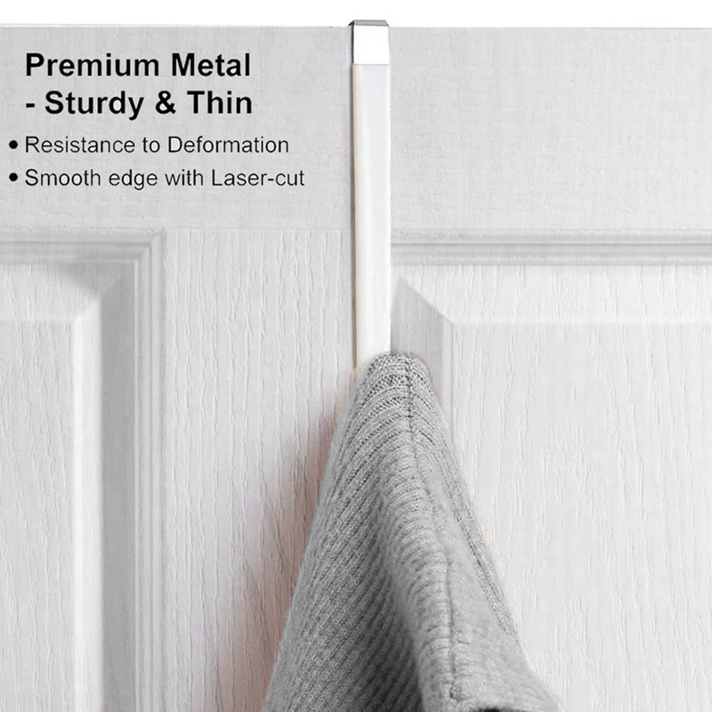 Set 6 Móc Treo Đồ Bằng Cao Su Mềm Chống Trầy Xước Màu Trắng Cho Nhà Tắm
