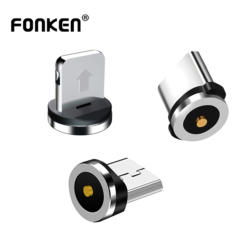 Phích Cắm Dây Cáp Fonken Từ Tính Cổng Micro USB/Type C Cho Samsung Huawei