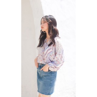 Ceci Cela - Áo Sienna Tay Dài Cột Cổ - White