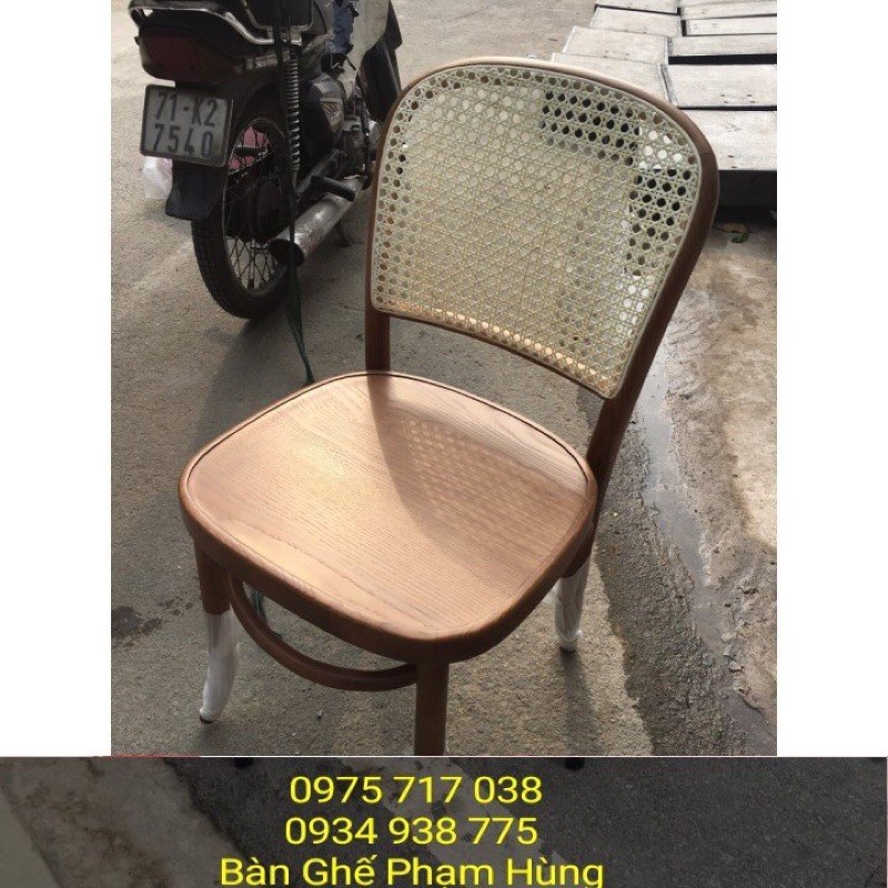ghế gỗ lưng mây cao cấp