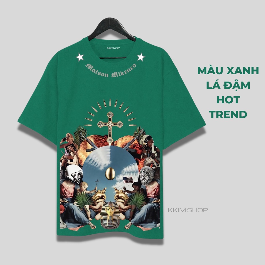 Áo Thun Tay Lỡ MIKENCO AMERICAN DREAM, áo phông unisex Form rộng oversize, chất liệu Cotton. KKIM Shop