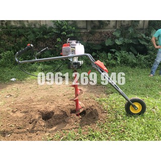 [Tặng mũi khoan] Máy khoan đất Oshima đẩy tay Oshima 261